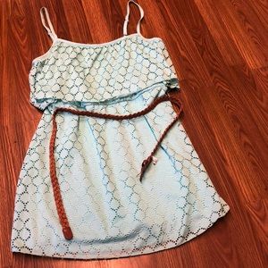 No Boundaries Summer Dress With Brown Belt